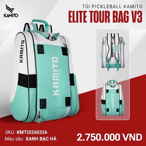 Kamito Túi Pickleball  Elite Tour Bag V3 Màu Xanh Bạc Hà